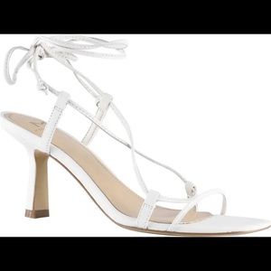 Marc Fisher Nollyn Ivory Leather Sandal-8.5